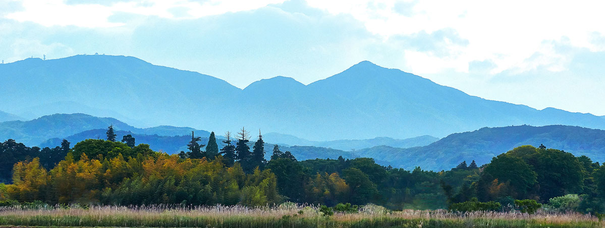 埼玉県比企三山の笠山と堂平山