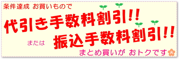 代引き手数料割引