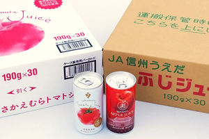 長野県産品応援セット栄村トマトジュース無塩食塩無添加信州うえだふじりんごジュース真田レッドアップルジュース